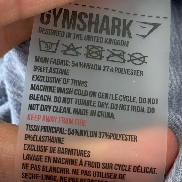 Gymshark Long Sleeve front Cut Out Crop Top Size Small Heather Gray - Picture 14 of 15